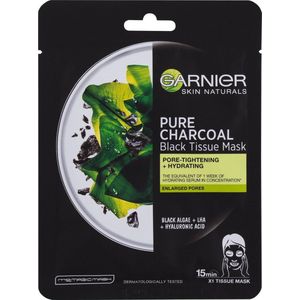 Garnier - Skin Naturals Pure Charcoal - Gezichtsmasker - Zwart - 28 g