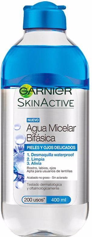 Garnier Skin Active Mizellar Water voor zeer gevoelige huid en ogen, 6 x 400 ml, totaal: 2400 ml