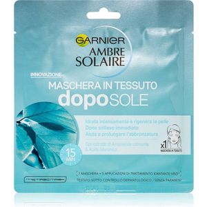 Garnier - Ambre Solaire - After Sun Cooling Face Sheet Mask - 32 gram - 3 Stuks