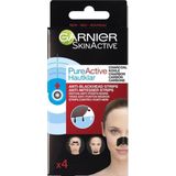 Pure Active Charcoal Anti Mee-Eters strip Exfoliërende Strips voor Neus, Voorhoofd en Kin 4 Stuks