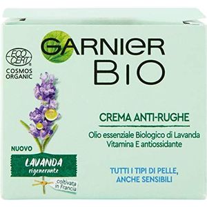 Garnier Bio Anti-Falten-Gesichtscreme, regenerierend, Anti-Aging, Lavendel-Formel, 50 ml, (Verpackung kann variieren)