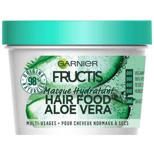 Hair Food Garnier Fructis Masque Hydratant Multi-Usages Aloe Vera - Pour Cheveux Normaux à Secs - 390 ml