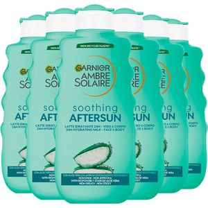 Garnier Ambre Solaire Hydraterende en Verfrissende Aftersun Melk - 6 x 400 ml - Voordeelverpakking