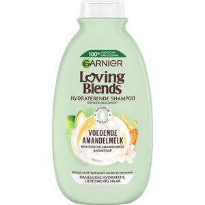Garnier Loving Blends Shampoo Voedende Amandelmelk Dagelijkse hydratatie, Lichtdroog haar - 300 ml