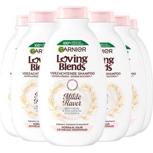 Garnier Loving Blends Milde Haver Verzachtende Shampoo Voordeelverpakking - Normaal Haar, Gevoelige Hoofdhuid - 6 x 300ml