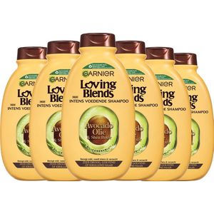 Garnier Loving Blends - Avocado Olie & Shea Boter - Intens Voedende Shampoo - Zeer Droog, Pluizig Haar - 6 x 300ml