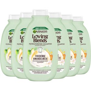 Garnier Loving Blends Voedende Amandelmelk Hydraterende Shampoo Voordeelverpakking - Lichtdroog Haar - 6 x 300ml