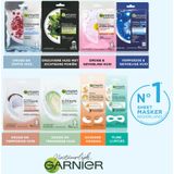 20x Garnier SkinActive Tissue Gezichtsmasker Hydraterend & Regulerend