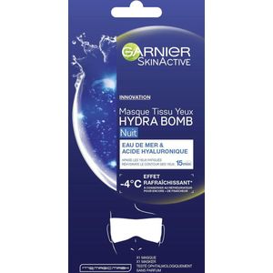 Garnier Skinactive Face Sheet Oogmasker 1 stuk Eau de mer en Hyaluronzuur