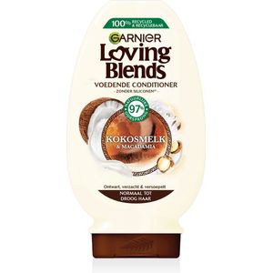 Garnier - Loving Blends - Conditioner - Kokosmelk & Macadamia - 97% Natuurlijke Oorsprong