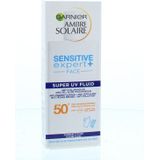 Garnier Ambre Solaire Anti-Pigmentvlekken Super UV Zonnebrand Fluid Met Hyaluronzuur - Voor Gezicht - SPF50 - 40ml