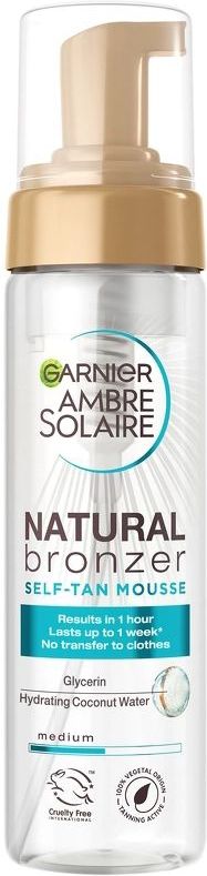 Garnier Ambre Solaire Natural Bronzer Self Tan Mousse (UNI,200 ml)