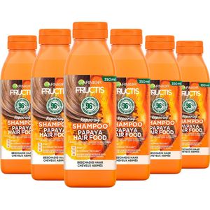 Garnier Fructis Hair Food Papaya Herstellende Shampoo Voordeelverpakking - Beschadigd Haar - 6 x 350ml