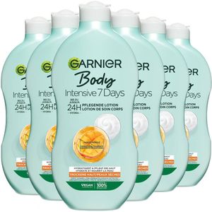 Garnier Body Intensive 7 Days Verzorgende Bodylotion met Mango-extract en Probiotica - voordeelverpakking - 6 x 400 ml