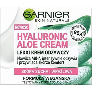 SKIN NATURALS HYALURONIC ALOE CREAM LEKKI KREM ODŻYWCZY Wachs SUCHA I WRAŻLIWA