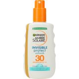Garnier Ambre Solaire Invisible Protect Refresh Transparente Zonnebrandspray SPF 30 - Aloë Vera & Vitamine E - 200ml