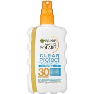 Garnier Ambre Solaire Invisible Protect Refresh Transparente Zonnebrandspray SPF 30 - Aloë Vera & Vitamine E - 200ml