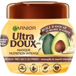 Garnier Ultra Doux masker voor intensieve voeding, avocado-olie en sheaboter, voor zeer droog, krullend of krullend haar, zonder parabenen, 340 ml