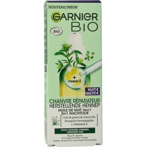1+1 gratis: Garnier Bio Nachtolie Verzachtende Hennep 30 ml