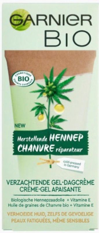 Bio Verzachtende Hennep Gel-Dagcrème Vermoeide & Gevoelige huid 50ml