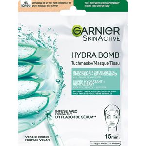 SkinActive Hydrabomb Super Hydraterend Tissuemasker met Hyaluronzuur en Aloe Vera 1 stuk