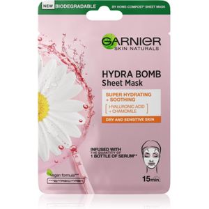 Garnier Skin Naturals Moisture+Comfort Super Hydraterende Kalmerende Textiel Masker voor Droge tot Gevoelige Huid 28 g