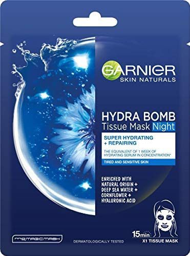 Garnier Skin Naturals Hydra Bomb voedende sheet mask voor ’s nachts 28 g