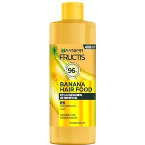 Garnier Fructis voedende Banana Hair Food Shampoo met veganistische formule, 400 ml (1 stuk)