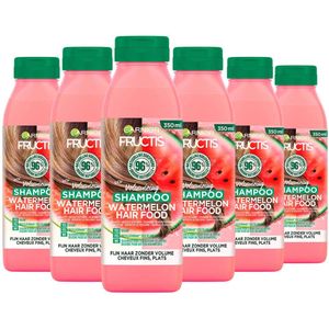 Garnier Fructis Hair Food Watermelon shampoo voor futloos haar 6 stuks voordeelverpakking