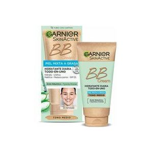 Hydraterende Crème met Kleur Garnier Skinactive Combinatiehuid Vette Huid Medium Spf 25 (50 ml)