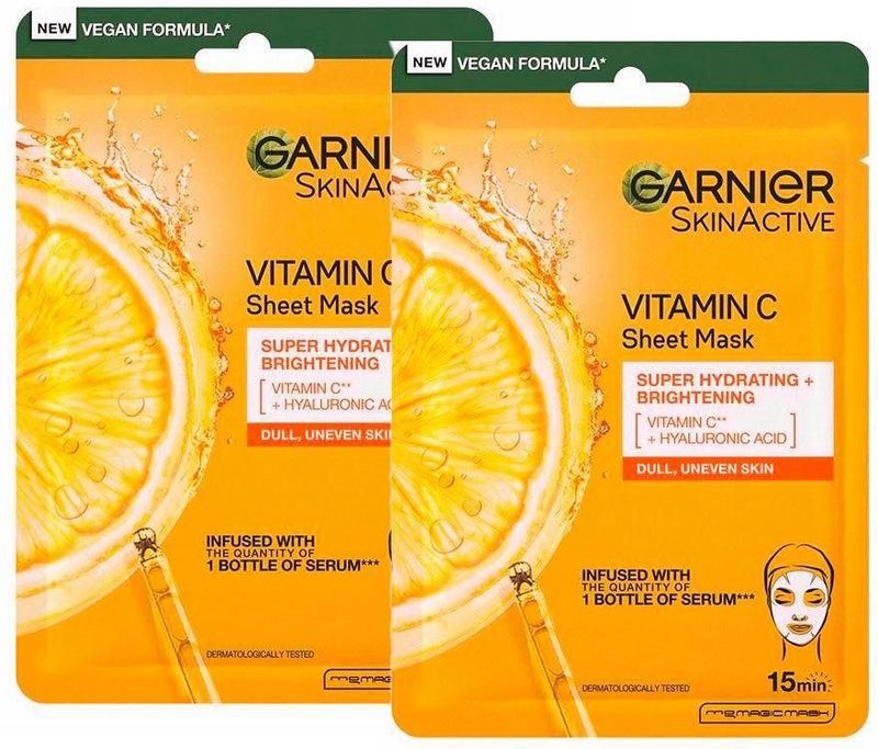 Garnier - Skinactive - Sheet Mask - Verhelderend - 28 g
