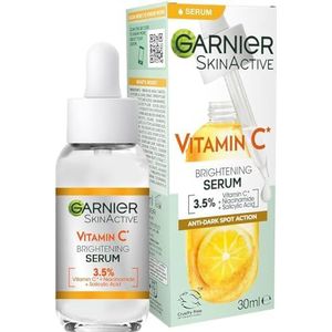 Garnier SkinActive Vitamine C* Anti-Pigmentvlekken Serum - Met Niacinamide en Salicylzuur - Serum Tegen Pigmentvlekken - 30ml