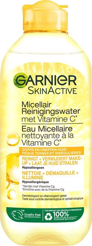 Garnier SkinActive Micellair Water Vitamine C* - Reinigingswater voor het Gezicht - 400ml
