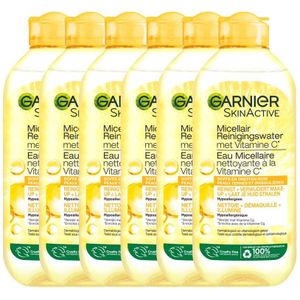6x Garnier Micellair Reinigingswater met Vitamine C 400 ml