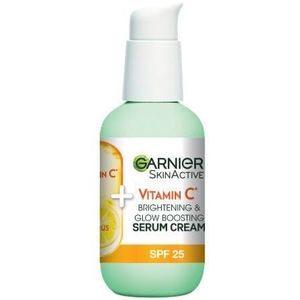 Garnier Vitamin C 2in1 Glow Boosting Serum Cream SPF25 For Dull Skin 50 ml