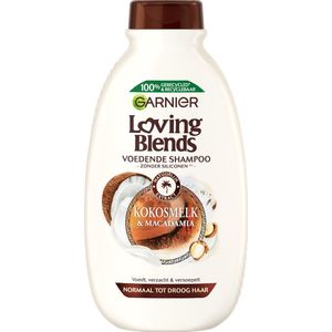 Garnier - Loving Blends - Shampoo - Kokosmelk & Macadamia - Voor Normaal tot Droog Haar