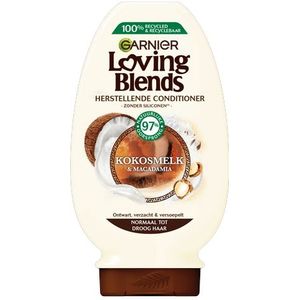 Garnier - Loving Blends Kokosmelk & Macadamia - Normaal tot Droog Haar Conditioner 250 ml