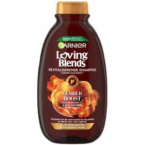 Garnier - Loving Blends Gember Boost - Slap, Futloos en Beschadigd Haar - Shampoo 300 ml
