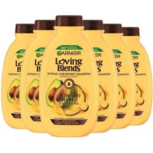 Garnier Loving Blends Avocado Olie & Karité Boter shampoo - 6 x 300 ml - voordeelverpakking