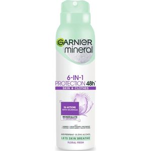 Mineral 6-in-1 Protection Floral Fresh anti-transpirant spray 150ml