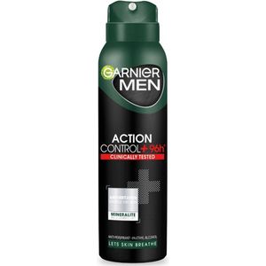 Men Action Control+ Klinisch geteste antitranspiratiespray 150ml