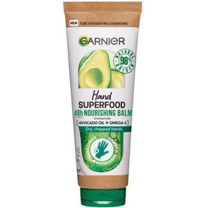 Garnier Vegan Hand Superfood, Nourishing Hand Cream with Avocado and Omega 6 for Dry Hands 75ml