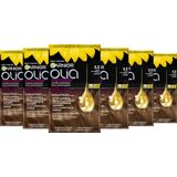 Garnier - Olia - Permanente Haarkleuring - Licht Goudbruin - Zonder Ammoniak - 3x