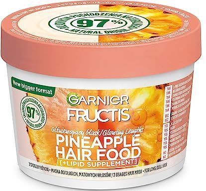 Garnier Fructis Hair Food Pineapple - 3-in-1 Haarmasker - Lang dof haar - 400ml