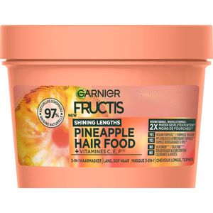 Garnier Fructis Hair Food Pineapple - 3-in-1 Haarmasker - Lang dof haar - 400ml