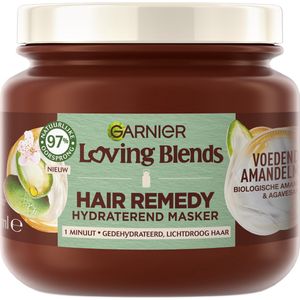 1+1 gratis: Garnier Loving Blends Voedende Amandelmelk Haarmasker 340 ml