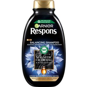 Garnier - Respons Magnetic Charcoal - Shampoo - 250 ml
