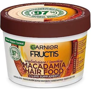 Garnier - Fructis Hair Food Macadamia - Haarmasker - 400 ml - Voor Droog en Weerbarstig Haar