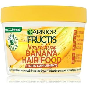 Garnier - Fructis Banana Hair Food - Haarmasker - 390 ml - Voedend
