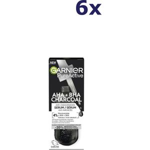 6x Garnier SkinActive Pure Active Charcoal Anti-Onzuiverheden Serum 30 ml